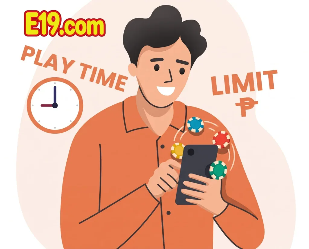 การเล่นเกมอย่างรับผิดชอบกับ E19 จำกัดเวลาและงบในการเล่น