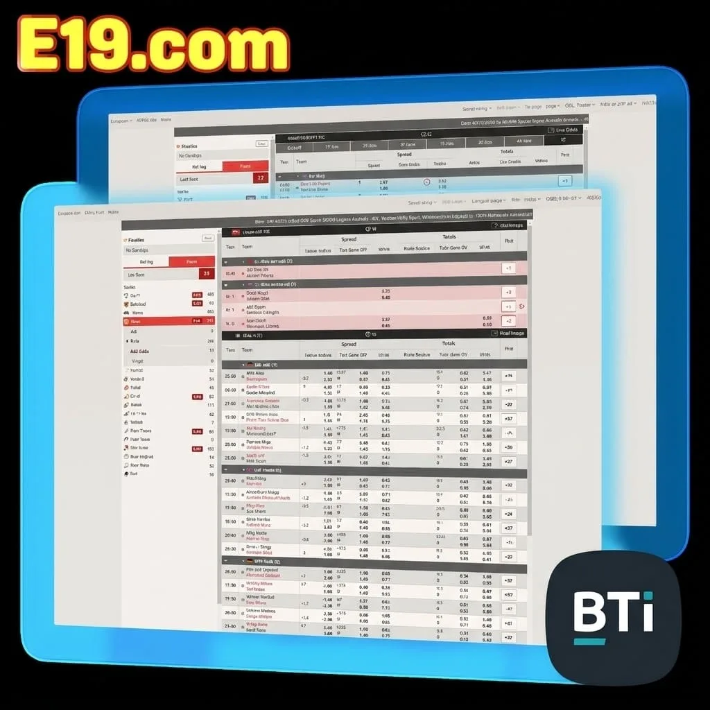 หน้าจอแทงกีฬาค่าย BTi บน E19